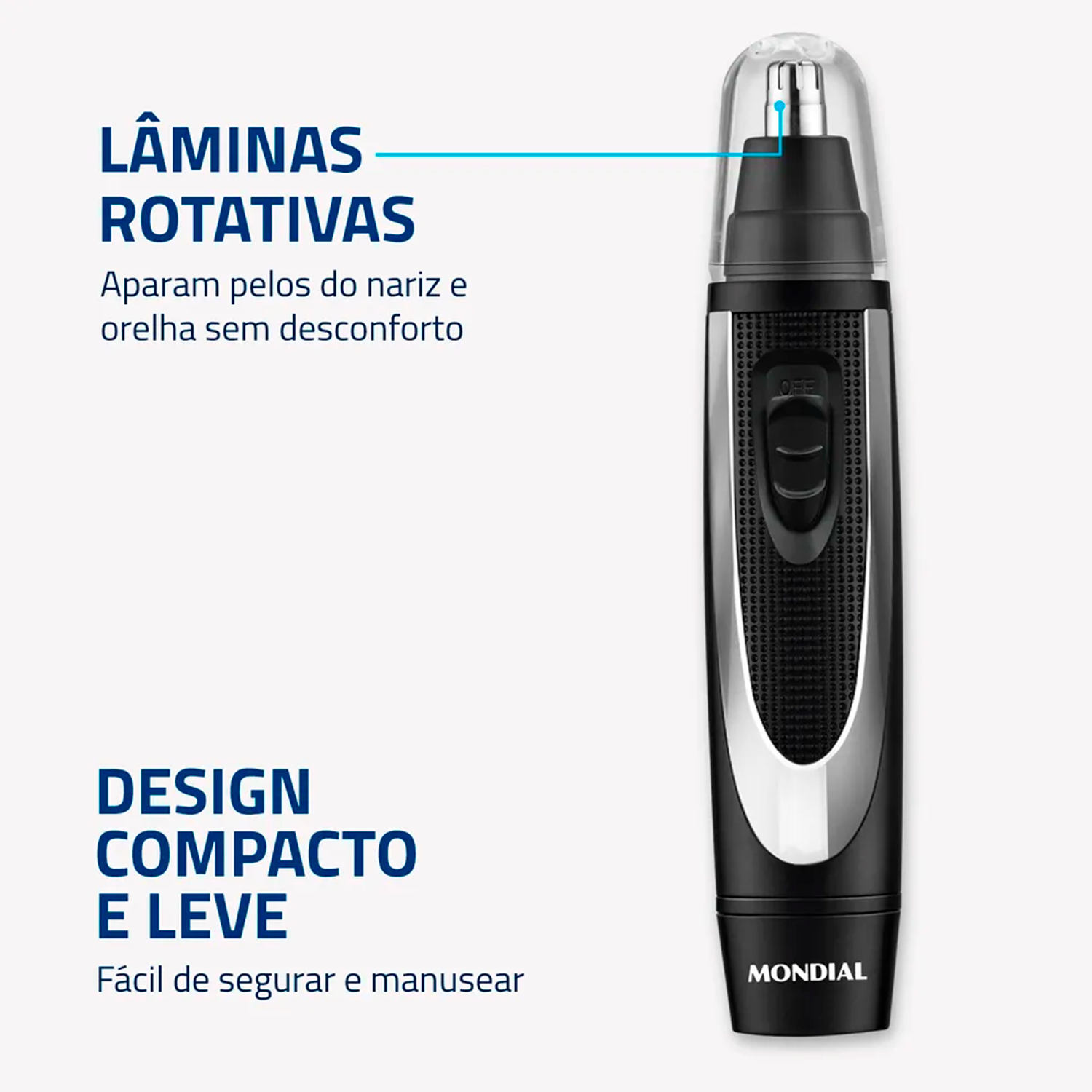 Aparador de Pelos Mondial Classic TR-01 Bivolt 0,8W Aparador de Pelos Mondial Classic TR-01 Bivolt 0,8W